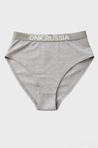 Трусы высокие серый меланж